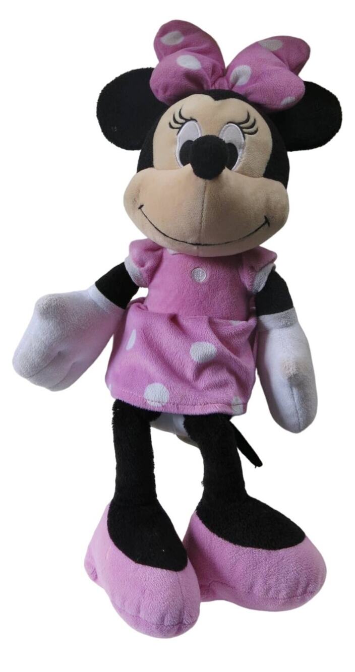 DISNEY MINNIE MOUSE Plush Stuffed Animal Large Pink Bow Shoes 22" Stuffie Toy